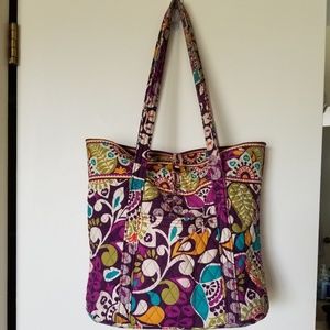 Vera Bradley Vera tote in Plum Crazy w/Toggle